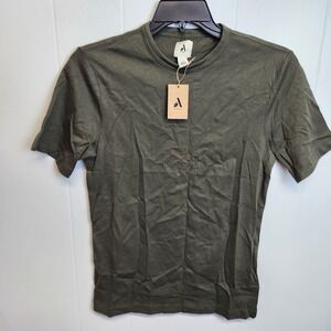 Amazon Essentials Shirt Mens XXS‎ Olive Green Crewneck Basic Casual Tee T-Shirt
